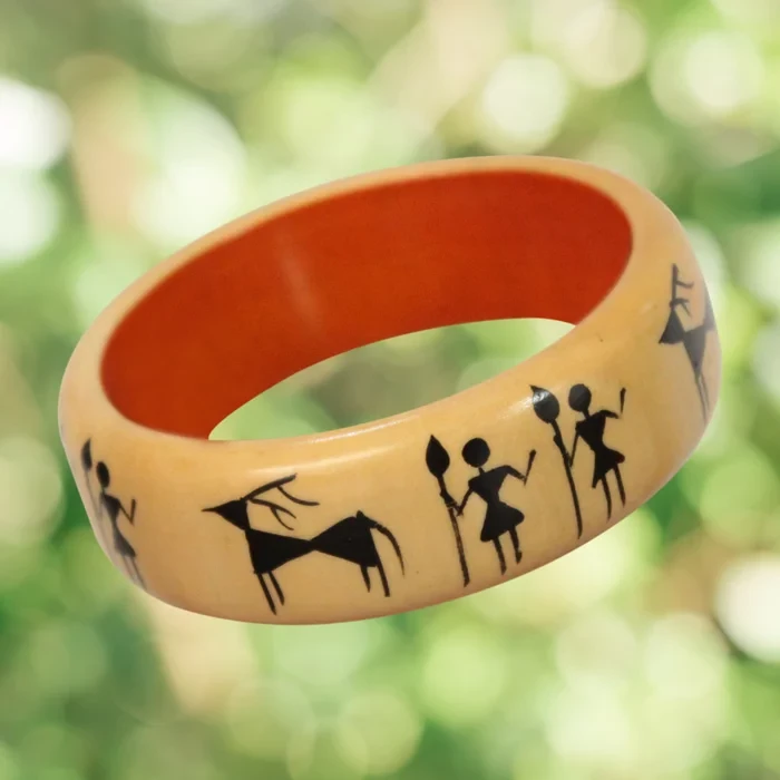 Channapatna Eco-friendly Tribal Art Bangle (Pair)